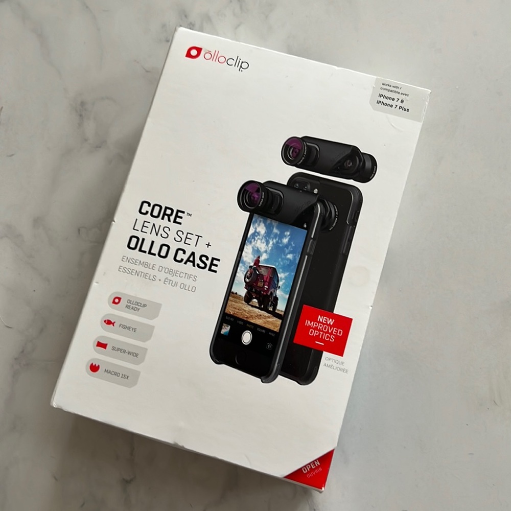 OLLOclip lens set and case for iphone 7 & 7+